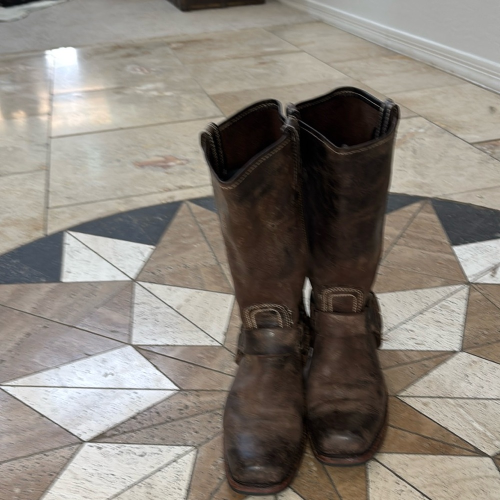 Frye harness boots